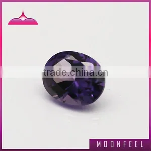 Amethyst OvaI Cubic Zircomia thumbnail-1