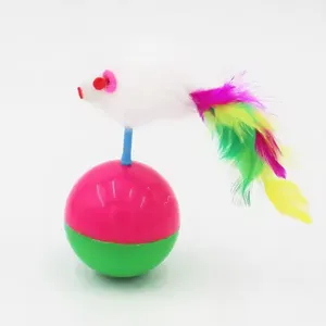 Cat Toy Mouse Self-Hey Funny Cat SticK Kitten Kitty Anti-Boring Artifact Feather Mouse Toy Interactive for Indoor thumbnail-1