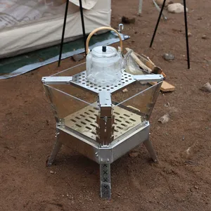Microcrystalline Glass Fire Pit Outdoor Stove thumbnail-2