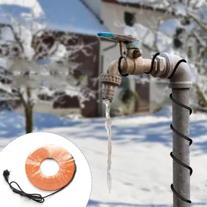 10M Water Pipe Warming Heating Cable Self Regulating Heat Tape for Pipes With Power Cord Plug thumbnail-4