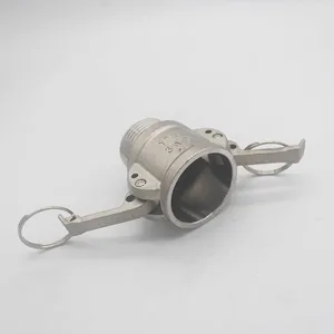Stainless Steel Quick Connector Type b, Cast for Engineering Vehicles and Tank Trucks, Quick Installation and Connection Ferrule Threaded Connector for Pipelines thumbnail-2