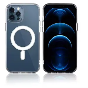Custom Logo Magnetic Phone Cases TPU Manegtic Clear Case for Mobile Phone Iphone17 16 15 14promax thumbnail-2