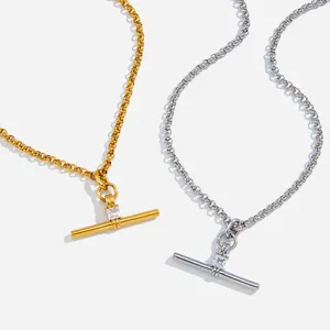 304 Stainless Steel Necklace With 18K Gold PVD Coating - 2-Year Color Retention Guarantee thumbnail-2