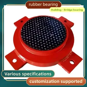 Bridge Engineering Plate-type Rubber Bearing GJZ Rectangular Bridge Bearing Circular Building Venue Seismic Isolation Basin-type Bearing thumbnail-2
