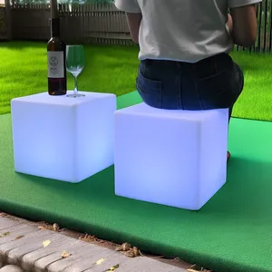 Commercial LED Cube Table Nightclubs Bars & Outdoors-RGB APP Control IP65 Waterproof Customizable Commercial Furniture thumbnail-3