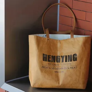 Custom Thick Waterproof Tyvek Tote Bag, Eco Promotional Gift Bag thumbnail-1