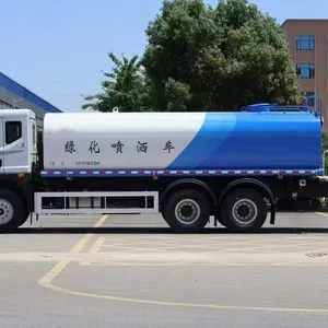Green Sprinkler Truck Road Water Sprinkler Construction Dust Control Truck thumbnail-2