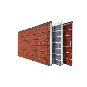 20mm EPS Core Metal Sandwich Exterior Wall Panel Lightweight Thermal Insulation thumbnail-1