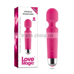 Good Silicone Material Waterproof Rechargeable Sex Toys for Women Wand Massager Vibrators thumbnail-4