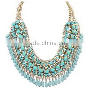 Fashion Necklaces 2016 Necklaces Jewelry Type Latest Design Beads Necklace Statement Necklaces thumbnail-2