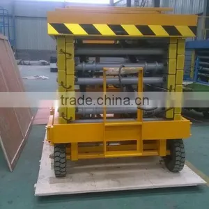 8m 0.3--1ton Factory Direct Sale Battery Powered Scissor Lift Platform Hydraulic thumbnail-4