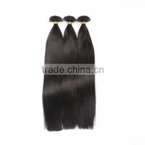Keratin Virgin u Nail Fusion Pre Bonded Hair Extension 1g per Strand Customized Weight Acceptable thumbnail-1