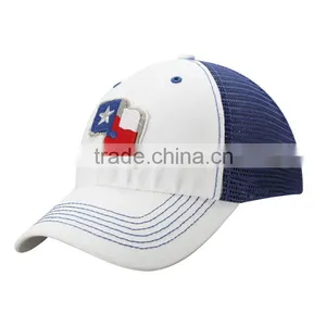 Hot Selling Wholesale 100% Cotton Trucker Hats Curved Brim Flat Embroidery Logo Flexfit Mesh Caps thumbnail-3