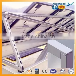 AA10 6063-T5 Extruded Sandblasting of Silver Aluminum Fsolar Panel Frame Producer China thumbnail-2