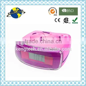 Very Cheap Factory Price Cute Pink LCD Display Alarm Clock thumbnail-1