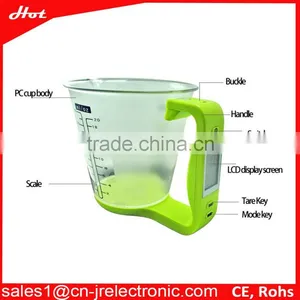 Christmas Gifts 2015 1kg/600ml Separated Design Measuring Cup Digital Kitchen Scale Food Scale Comply CE ROHS LFGB thumbnail-2