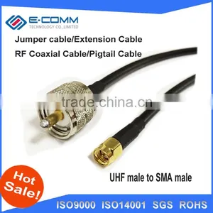 New UHF Female Jack Nut Connector Switch SMA Female Jack Nut Connector RG174 Wholesale 20CM 8" Adapter thumbnail-6