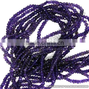 Amethyst Faceted Beads Strands Rondelle Loose Gemstone Wholesale Suppliers thumbnail-4