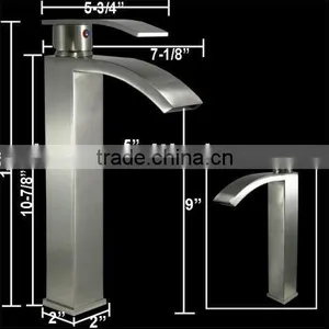 PD-40074 Brushed NIckel Basin Faucet thumbnail-1