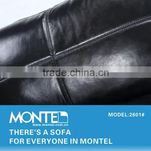 Black Leather Sofa thumbnail-2