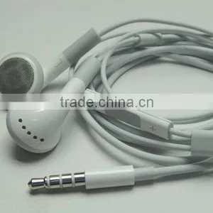 Low Price White Earphone for Iphone4 With Mic and Control thumbnail-1