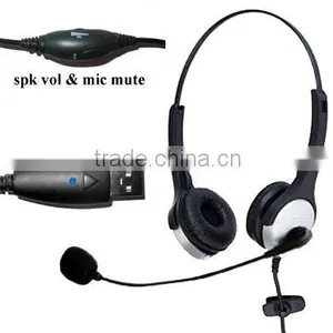 Lightweight Professional USB Headset for Website and VOIP USB-1002SVM thumbnail-1