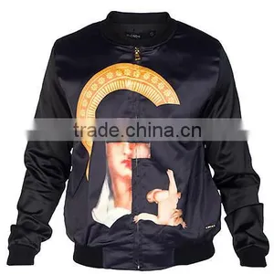 Long Sleeves Satin Jacket,custom Long Sleeves Satin Jacket,customizes Satin Jacket Design thumbnail-1