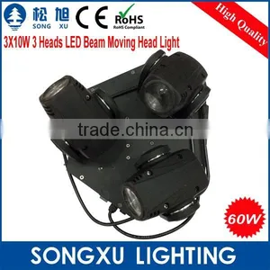 3 Heads 3X10W Led Moving Head Used Stage Lighting for Sale thumbnail-5