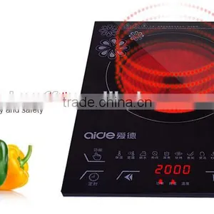 Mini Multi-touch Controll Stove Glass Heater Hot Plate Heater Stainless Steel Handle thumbnail-4