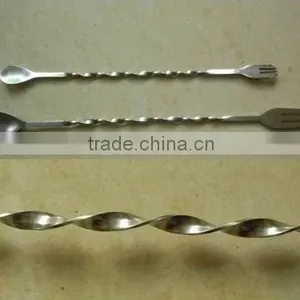 Stainless Steel Cocktail Spoon/ Long Bar Spoon/latte Spoon thumbnail-1