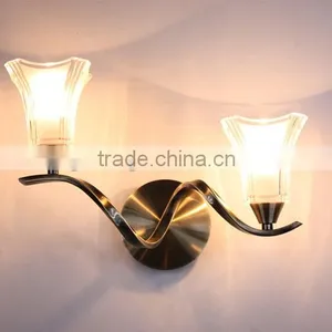 2013 Transparent Glass Wall Lamp Design for Bedroom/hotel thumbnail-1