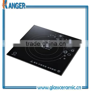 Glass in Black With White Print Induction Cooktop Ceramic Glass Pannel thumbnail-1