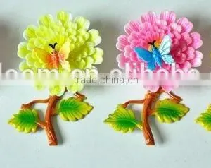 5 Inch Plastic Peony Flowers Refrigerator Magnet thumbnail-1