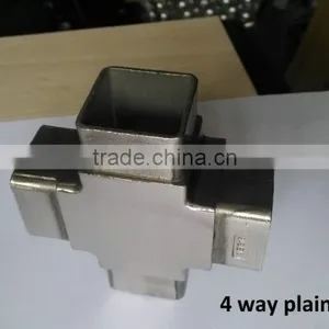 Stainless Steel Rectangular Tube Connector 50mm thumbnail-5