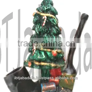 Figurine Shaped Hand Crafted Smoking Pipes - Christmas Tree thumbnail-1