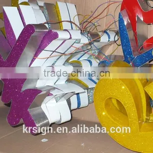 Epoxy Acrylic Led Light Word Samples / Epoxy Luminous Channel Letters / Unsaturated Word Luminous Resin Sample thumbnail-5