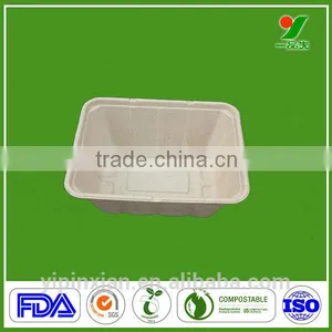 100% Sugar Cane Fiber Biodegradable Food Packaging Containers thumbnail-3
