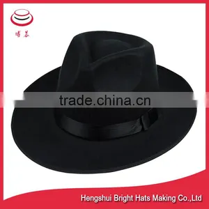 Vintage Wool Felt Fedora Hat thumbnail-3