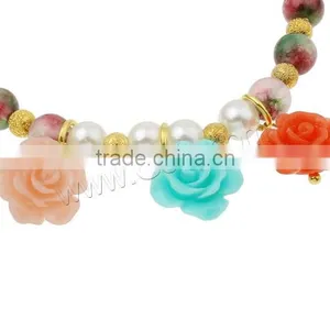 Korea Flower Pearl Bracelet Flower Model thumbnail-1