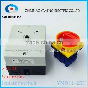 Isolator Switch YMD11-25D 4P 690V With Protective Box Waterproof Load Break Rotary Changeover Switch Air-conditoning Pump System Supplier's Choice thumbnail-1