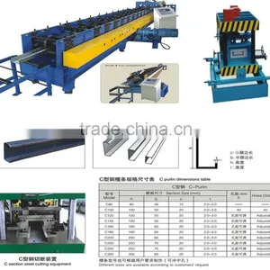 C/Z c Purlin Roll Forming Machine for Steel thumbnail-1