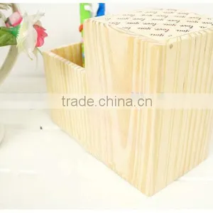 2015 in China Hot Selling Wooden Pen Container Brush Pot thumbnail-2