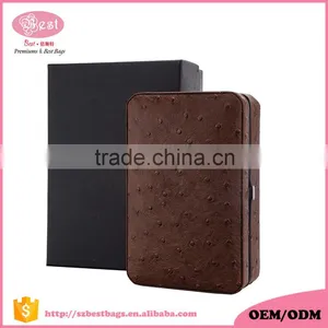 Portable Genuine Leather 4 Pieces Cigar Box thumbnail-4