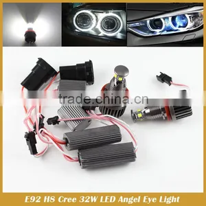 32W E92 H8 White HID Xenon 6000k Angel Eyes Halo Ring LED Light E90 E93 X5 thumbnail-4
