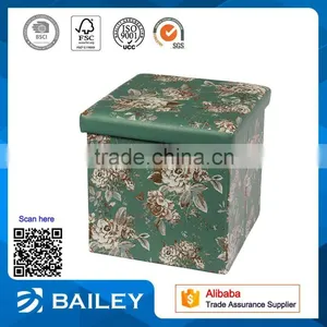 Cheap Furniture Trendy Folding Storage Ottoman Stool thumbnail-1