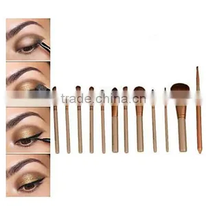 12PCS Cosmetic Professional Brush Set With Metal Box With Logo OEM / ODM Are Accepted thumbnail-6