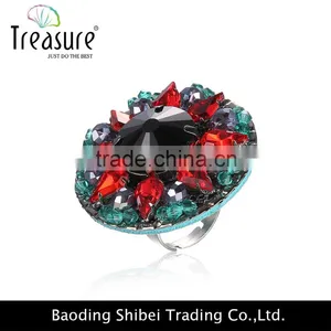 2016 Spring Hot Selling Elegant Round Ring With Shining Crystal thumbnail-4