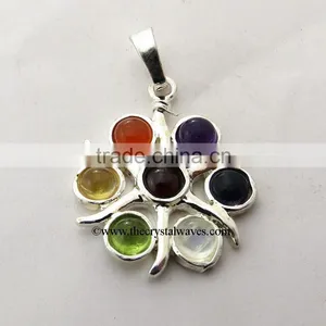 Star Fish Chakra Metal Pendant thumbnail-1