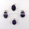 Amethyst Ganesh Cabochon Pendant thumbnail-1
