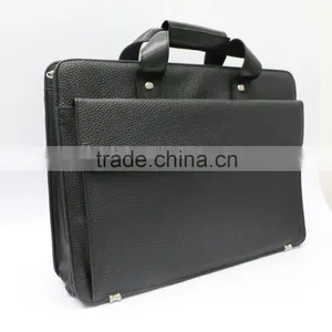 Factory Hot Sell Fashion Laptop Bag Real Leather Buisiness Men's Briefcase thumbnail-2
